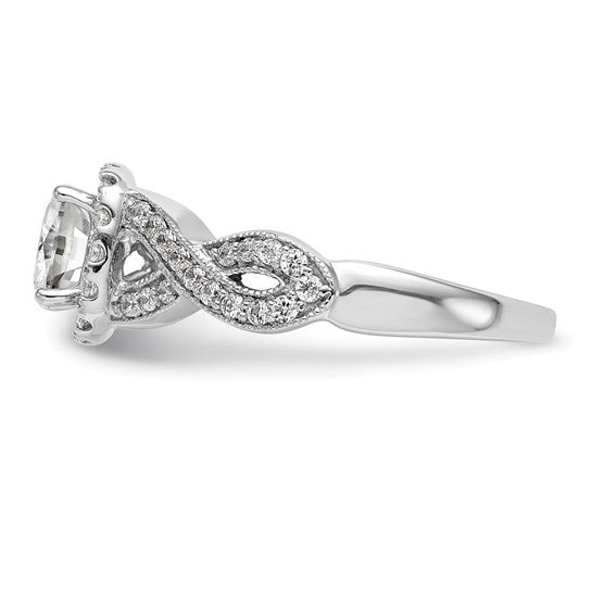 Halo Diamond Semi-mount Engagement Rings