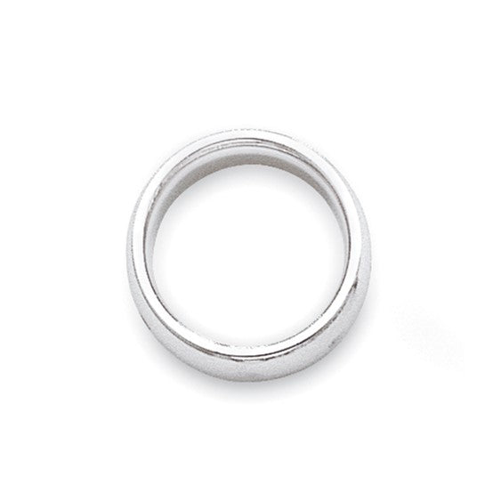 14k White Gold 3mm Standard Weight Comfort Fit Wedding Band Size 10