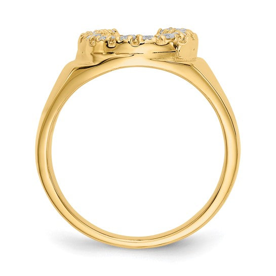 Men's Diamond Horseshoe Rings
