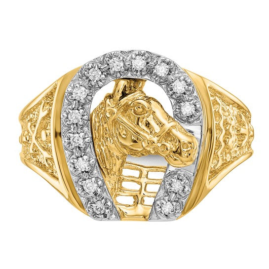 Men's Diamond Horseshoe Rings