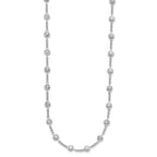 Herco 18K White Gold Diamond Stations 20 inch Necklace