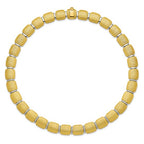 Herco 18K Two-tone Semi-solid Diamond Textured 18 inch Necklace
