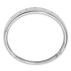 Herco 18K White Gold Polished Diamond Hinged Bangle
