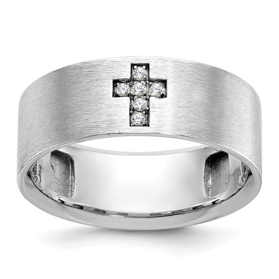 Men's Diamond Cross Rings