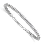True Origin 14K White Gold 2 7/8 carat Lab Grown Diamond VS+ F+ 7 in with 1 in extension Complete Bracelet