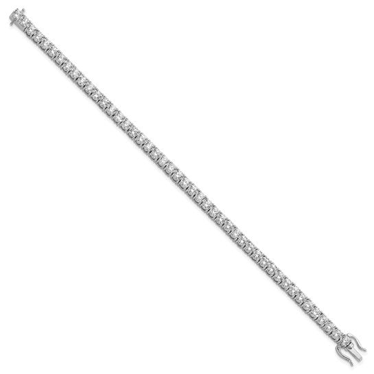 14k White Gold 10 carat Lab Grown Diamond VS/SI+ G+ Complete Round Tennis Bracelet