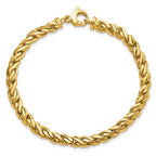 14K Polished 6.00mm Fancy Twist 8 inch Bracelet