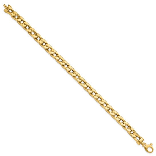 Leslie's 14K Polished Men's Link Bracelet
