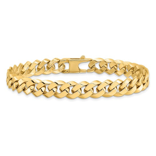 Leslie's 14K 8.5mm Beveled Curb Bracelet