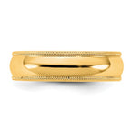 Half Round Milgrain Comfort Fit Band