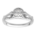 14K White Gold Diamond Semi-Mount Engagement Ring