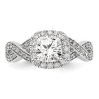 Halo Diamond Semi-mount Engagement Rings