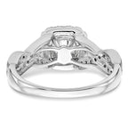 Halo Diamond Semi-mount Engagement Rings