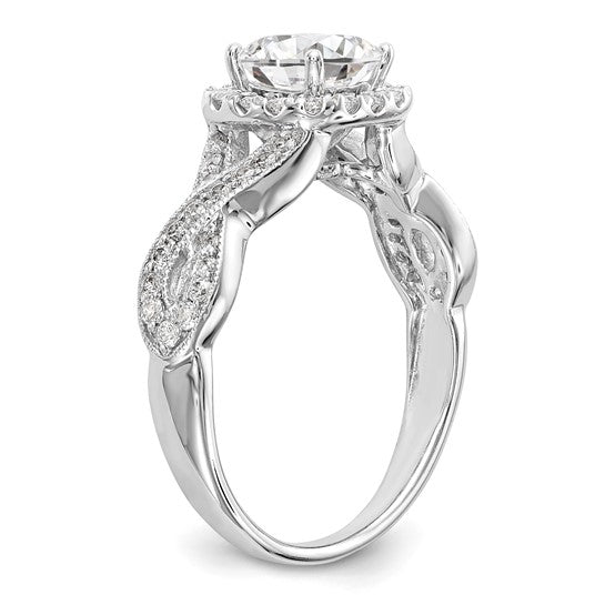 Halo Diamond Semi-mount Engagement Rings