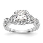 Halo Diamond Semi-mount Engagement Rings