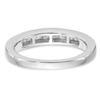 14k White Gold 1/2 carat Channel-set Princess Diamond Complete Wedding Band