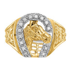 Men's Diamond Horseshoe Rings