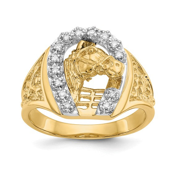 Men's Diamond Horseshoe Rings