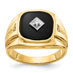 Men's Onyx & Diamond Ring