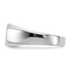 Gold Polished Diamond Open Back Signet Rings